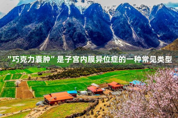 “巧克力囊肿”是子宫内膜异位症的一种常见类型
